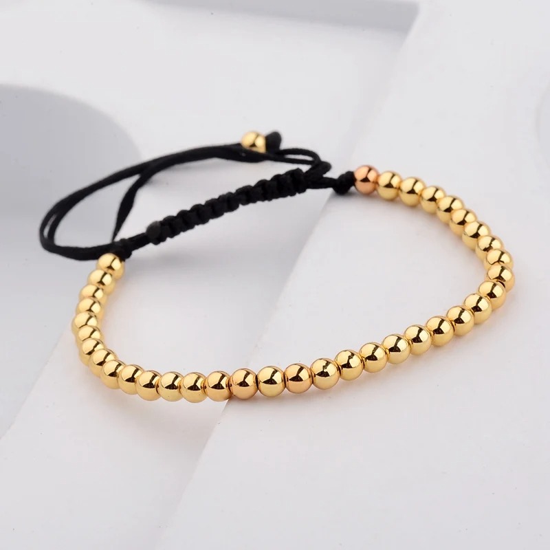 bracelet perle or