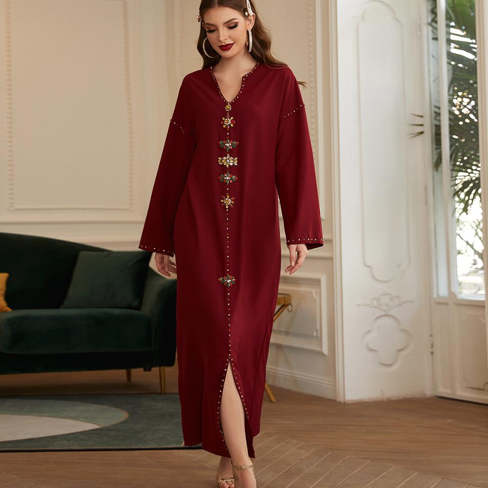 Abaya-duba-turquie-caftan-Robe-musulmane-Hijab-robes-arabes-Abayas-pour-les-femmes-Islam-v-tements