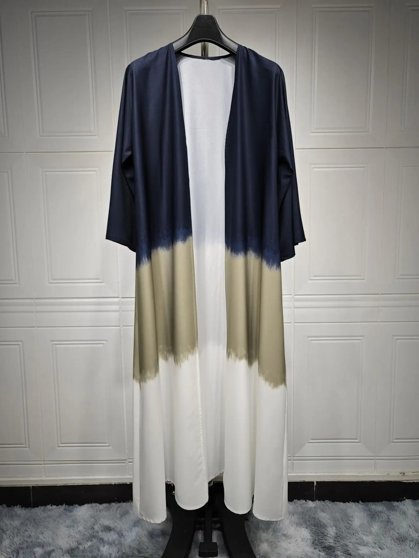 Abaya kimono bleu marine