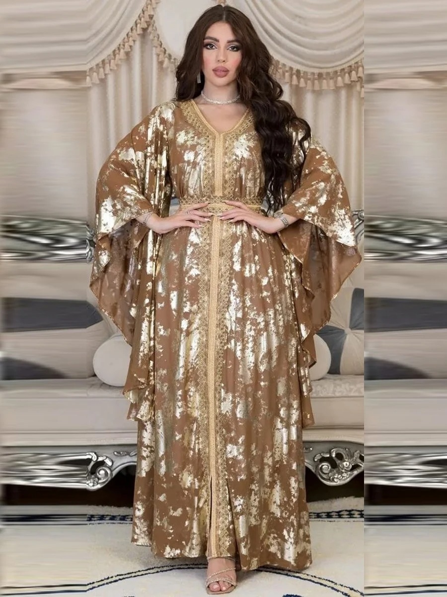 robe arabe dorée