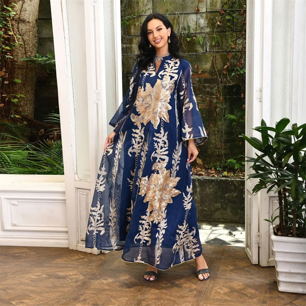 caftan bleu