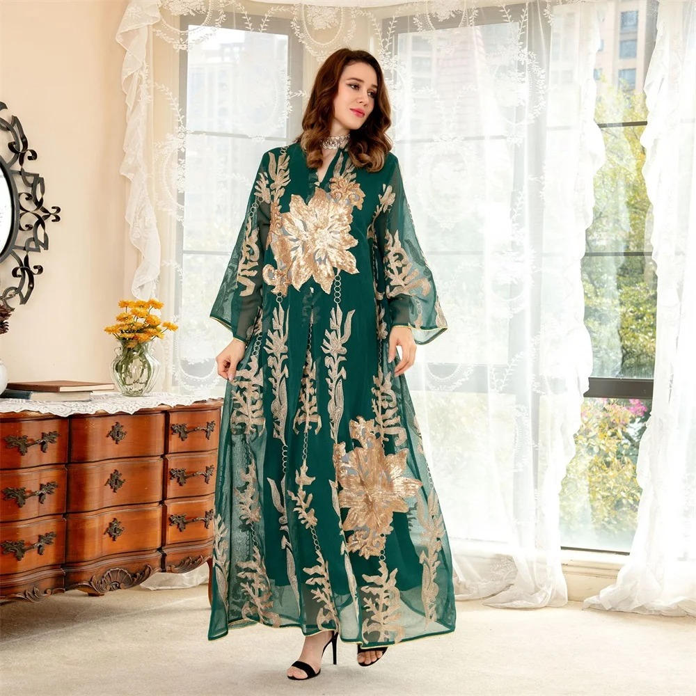 robe arabe paillettes