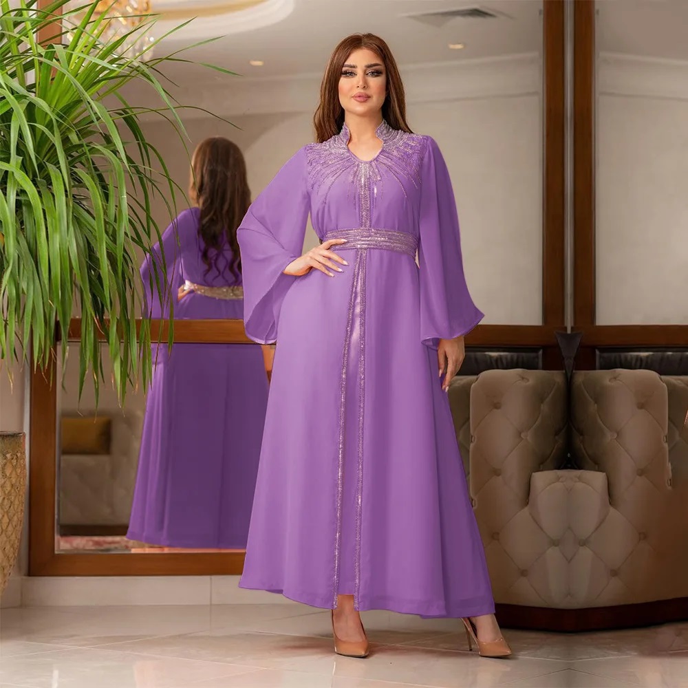 robe violet arabe