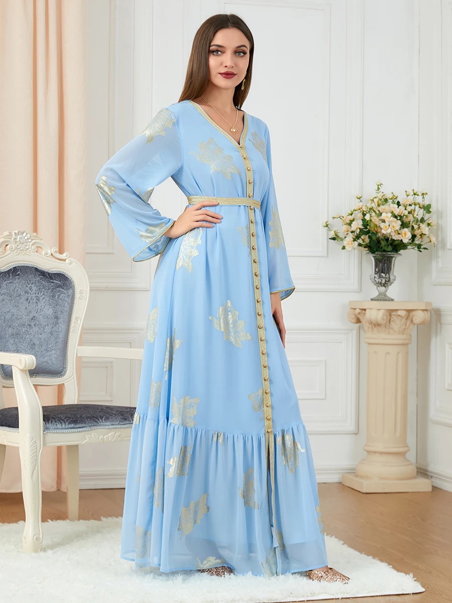 caftan bleu ciel