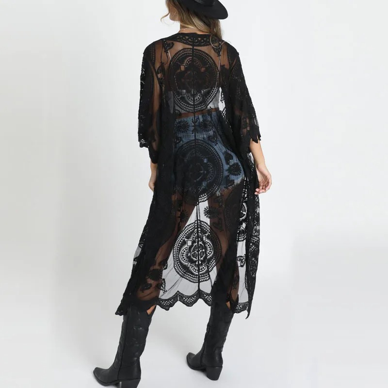 Cardigan longue noir