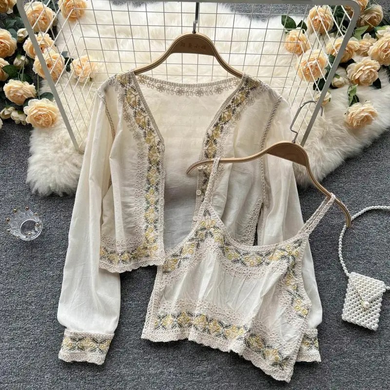 Chemisier camisole beige