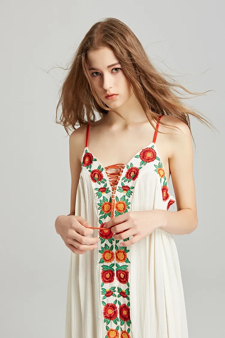 robe blanc camisole