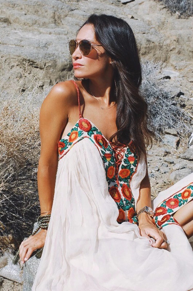 robe camisole blanche