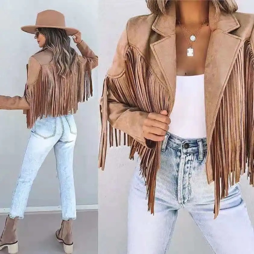 Veste cuire femme