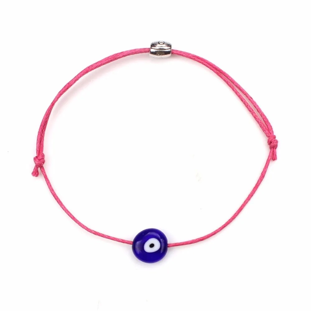 Bracelet mauvais oeil rose