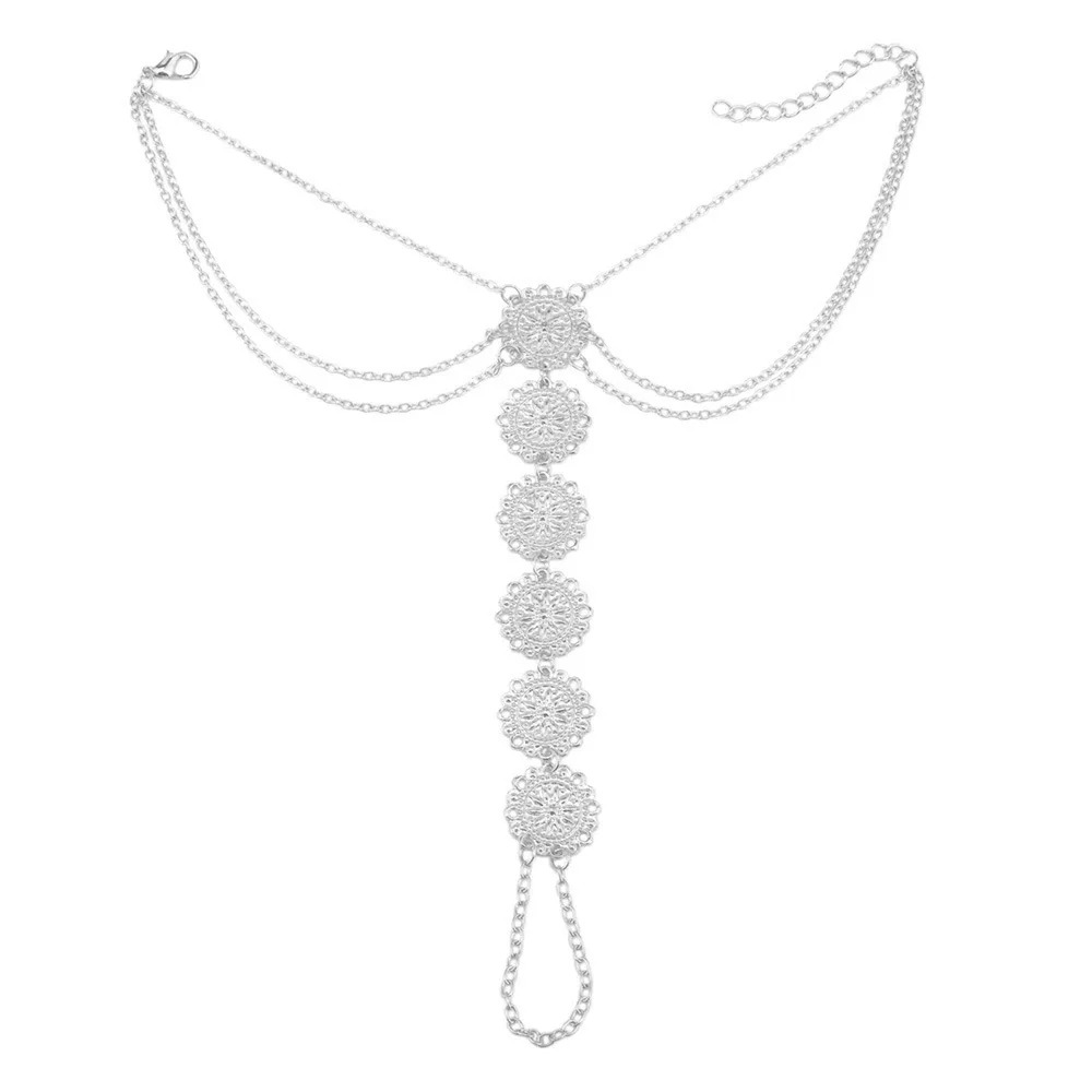 bracelet pied argent