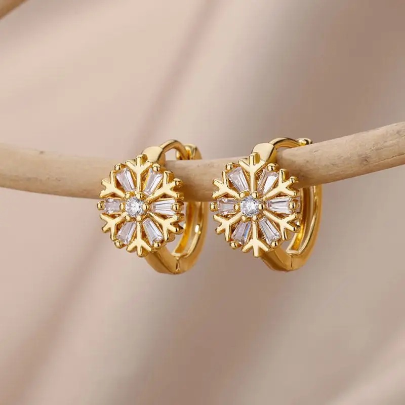 boucles d oreilles fleur