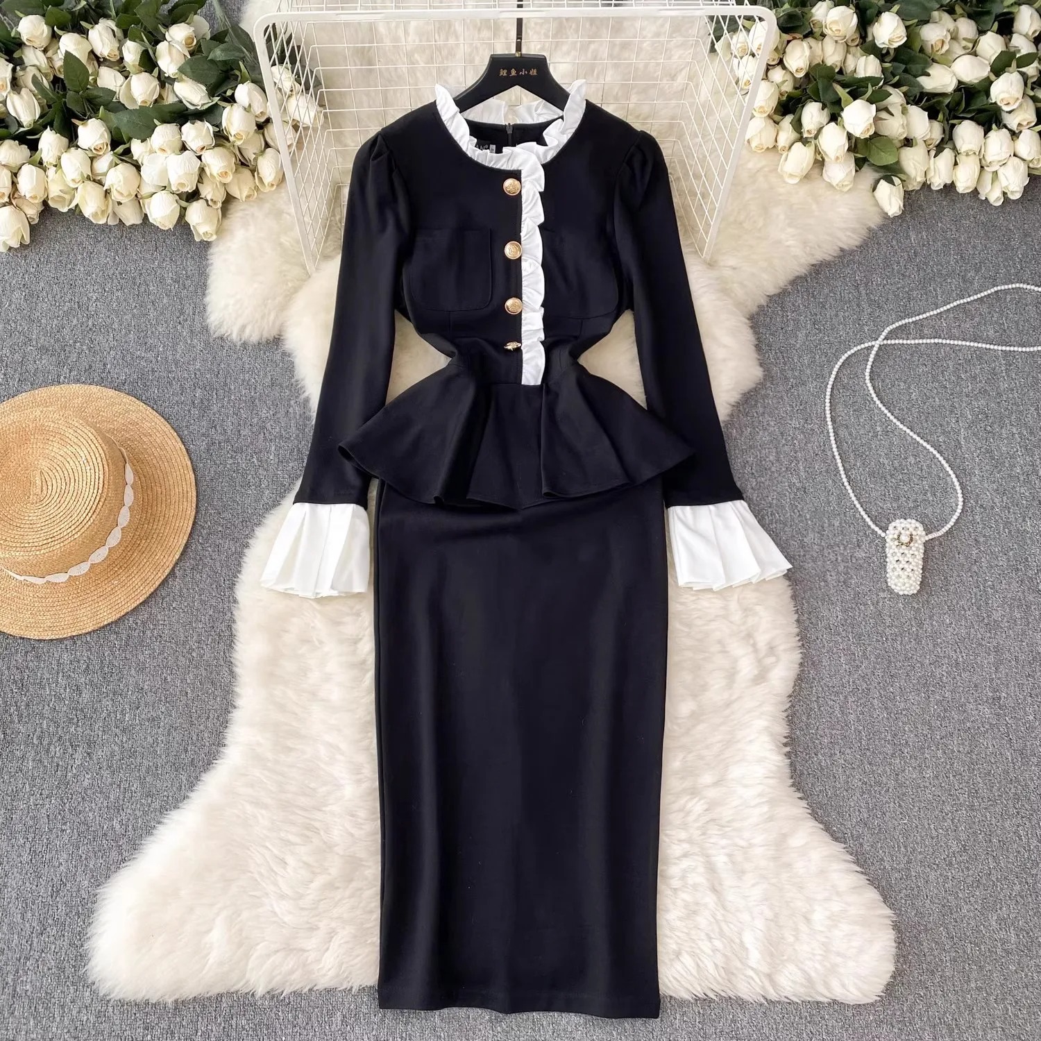 robe fendue vintage
