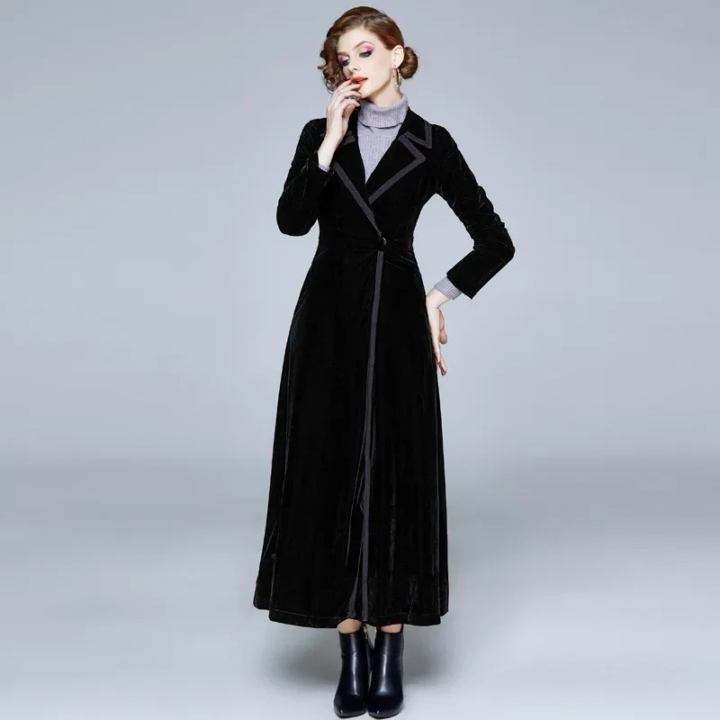 Lanteau velours longue femme