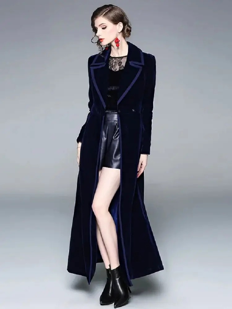 manteau ouvert velours