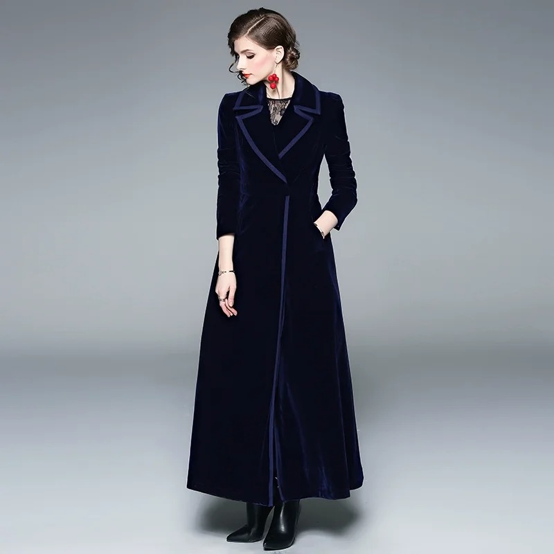 Manteau velours femme