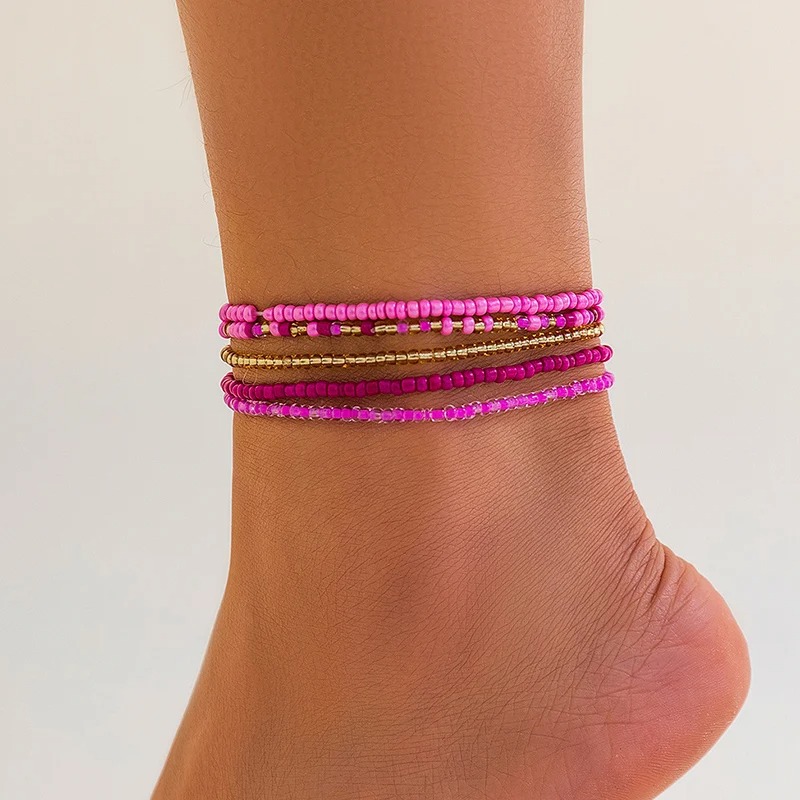 bracelet boho cheville