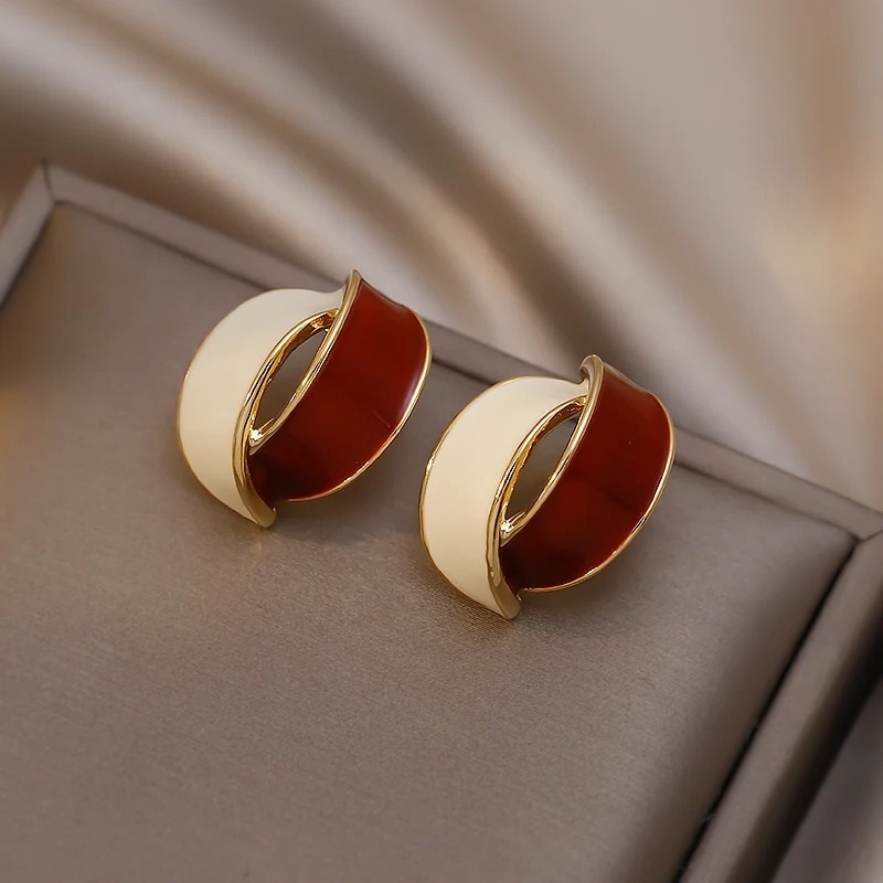Boucles doreilles vintage femme