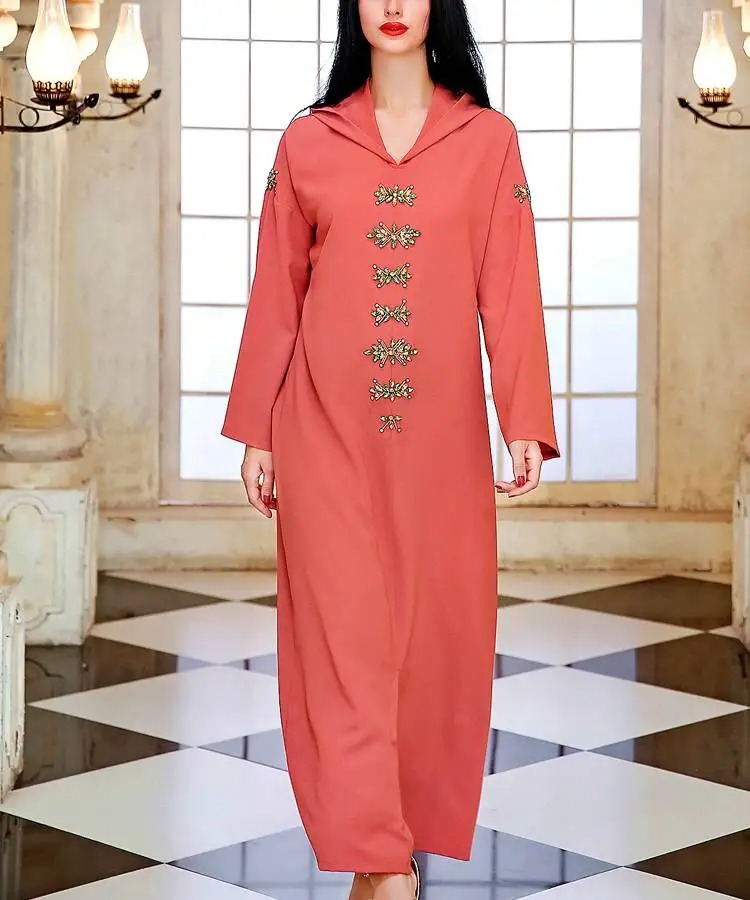 Jellaba moderene strass