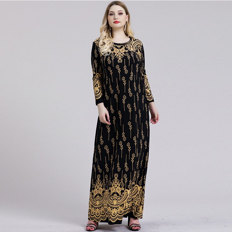 Grande-taille-musulmane-Maxi-robe-femmes-manches-longues-islamique-marocain-caftan-turquie-arabe-modeste-en-vrac