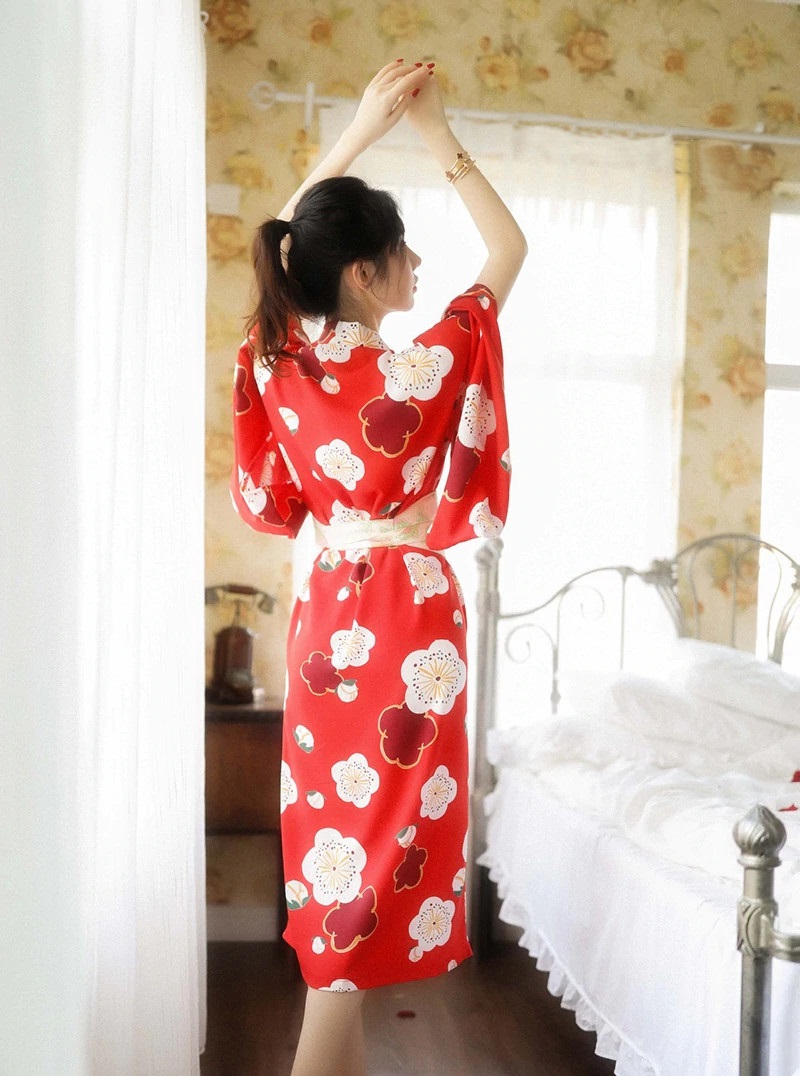 robe de chambre yukata en satin