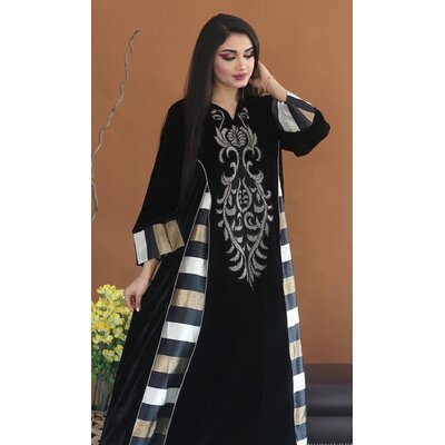 Robe en velours longue