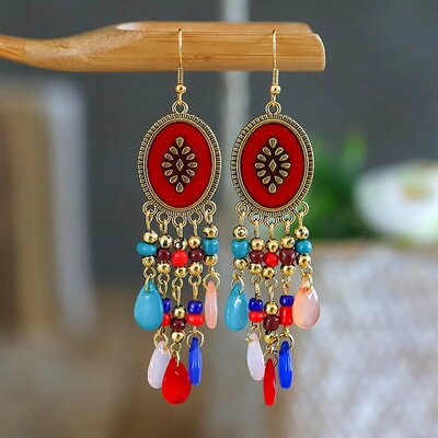 boucle d oreille fantisie couleur