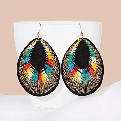 boucle d oreille fantaisie paon