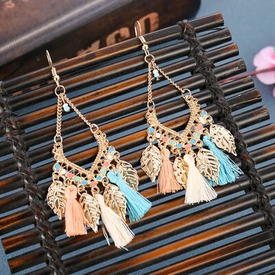 Boucles d oreilles frange