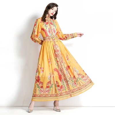 Robe jaune chinoise
