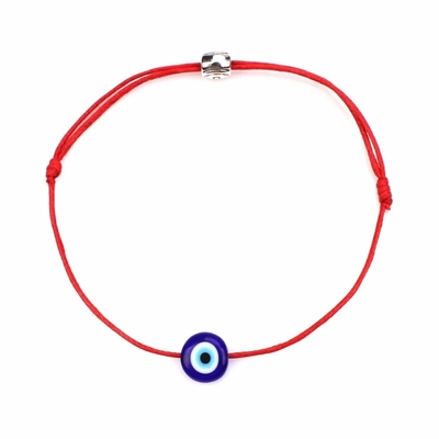 Bracelet mauvais oeil rouge