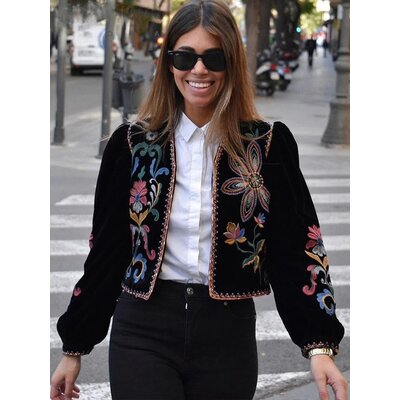 Veste boheme velours