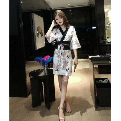 Robe kimono moulante