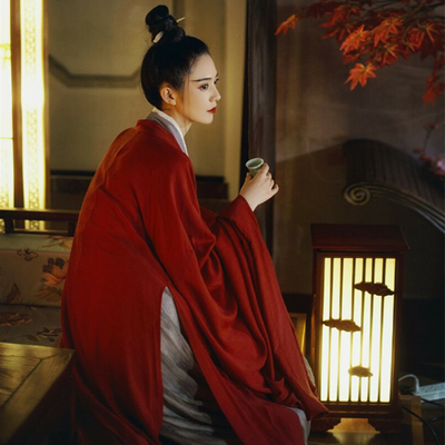 Robe de chambre rouge