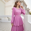 Robe rose de soirée