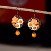 Nouveau-Vintage-boucles-d-oreilles-pour-femmes-chinois-la-main-en-pierre-naturelle-boucles-d-oreilles