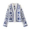 Cardigan blanc briderie