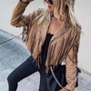 Veste frange femme