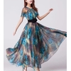 Robe longue florale