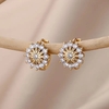 boucles d oreilles zircon or