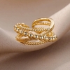 Bague  femme or torsadé