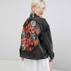 Veste denim femme florale