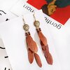 boucles d'oreilles plume