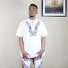 Tunique-tiss-e-vintage-pour-hommes-T-shirt-brod-franges-ethnique-Dashiki-Festival-hippie-rousse-musulmane