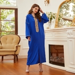 Robe bleu longue femme