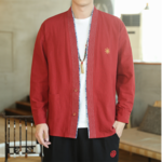 Cardigan rouge homme