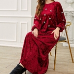 Robe caftan velours