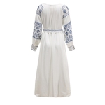 Robe maxi broderie