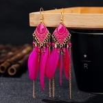 t-bleu-longue-plume-boucles-d-oreilles-pour-les-femmes-plage-cha-ne-gland-boucles