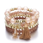 bracelets breloque perle transparant